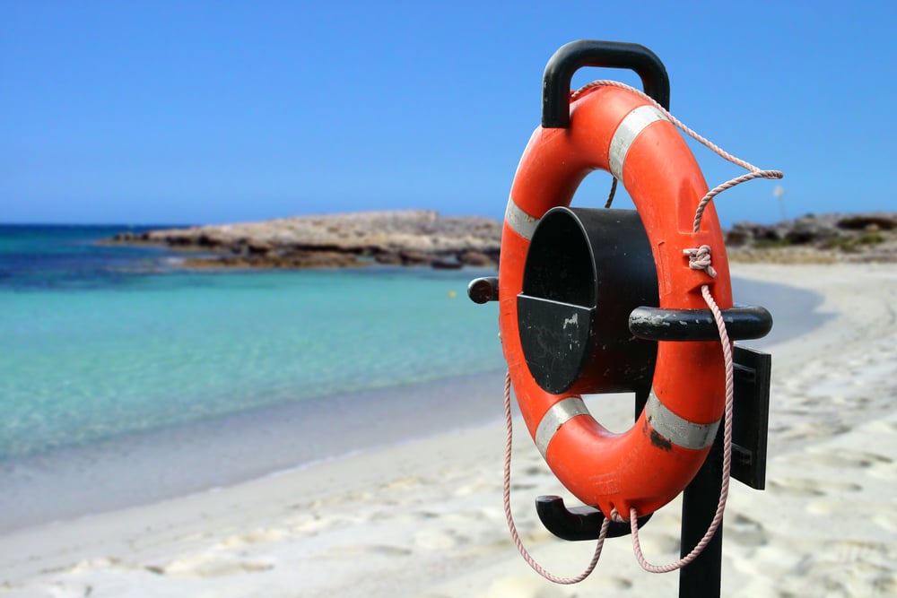 Life Saver in a Beach